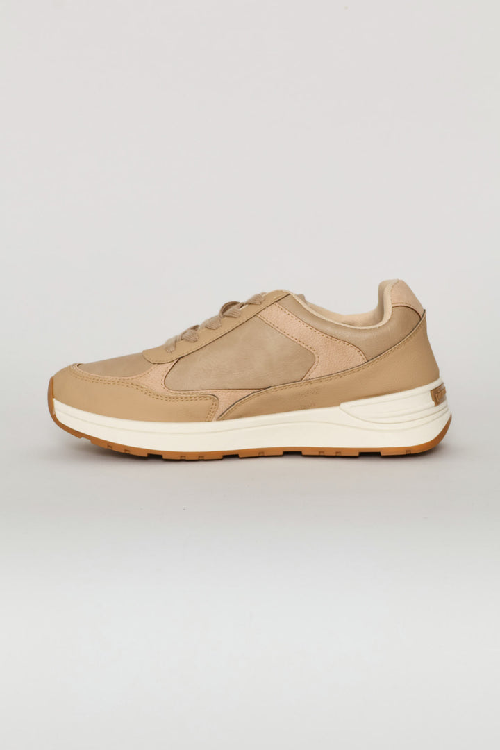 Chunky Sole Sneaker - Beige