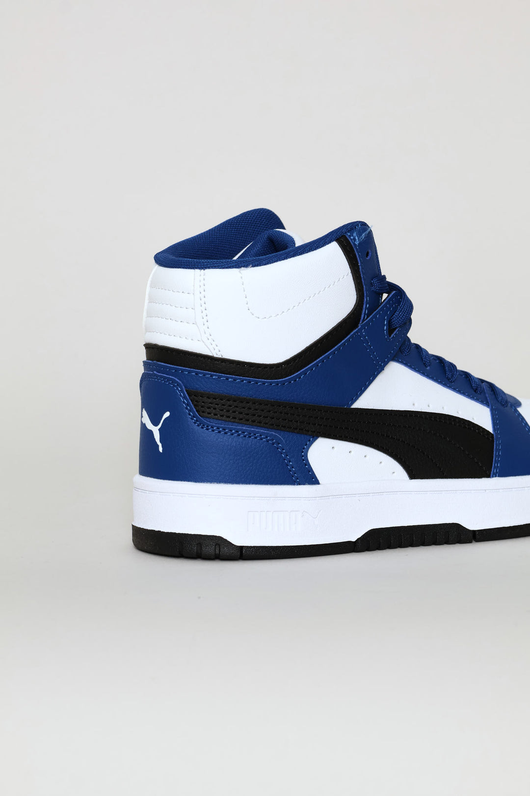 Boys Rebound Slam Mid Sneaker - Black/Blue