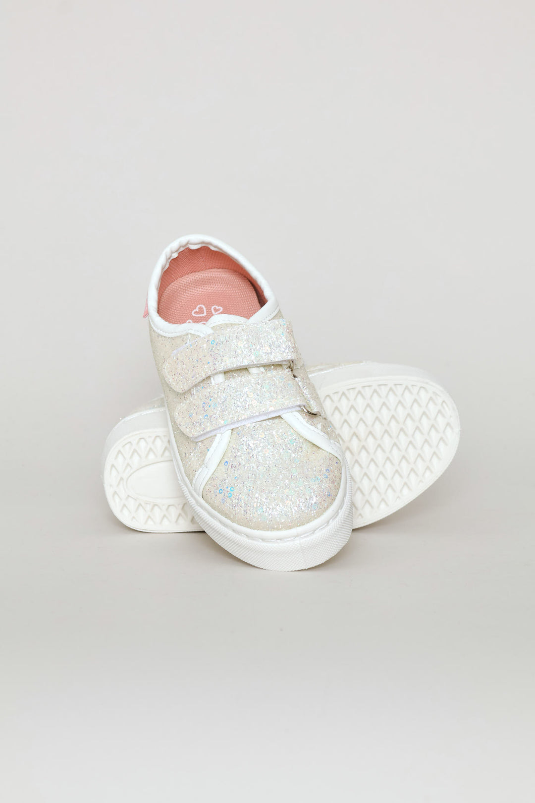 Pre-Girls Glitter Sneaker - White