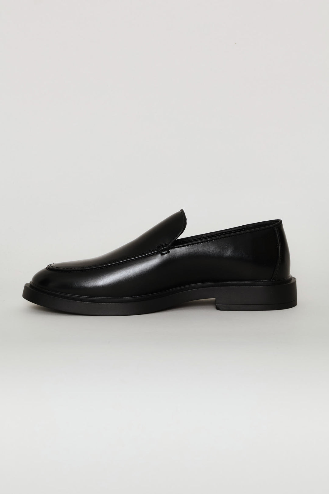 Slip On Plain Upper Loafer - Black