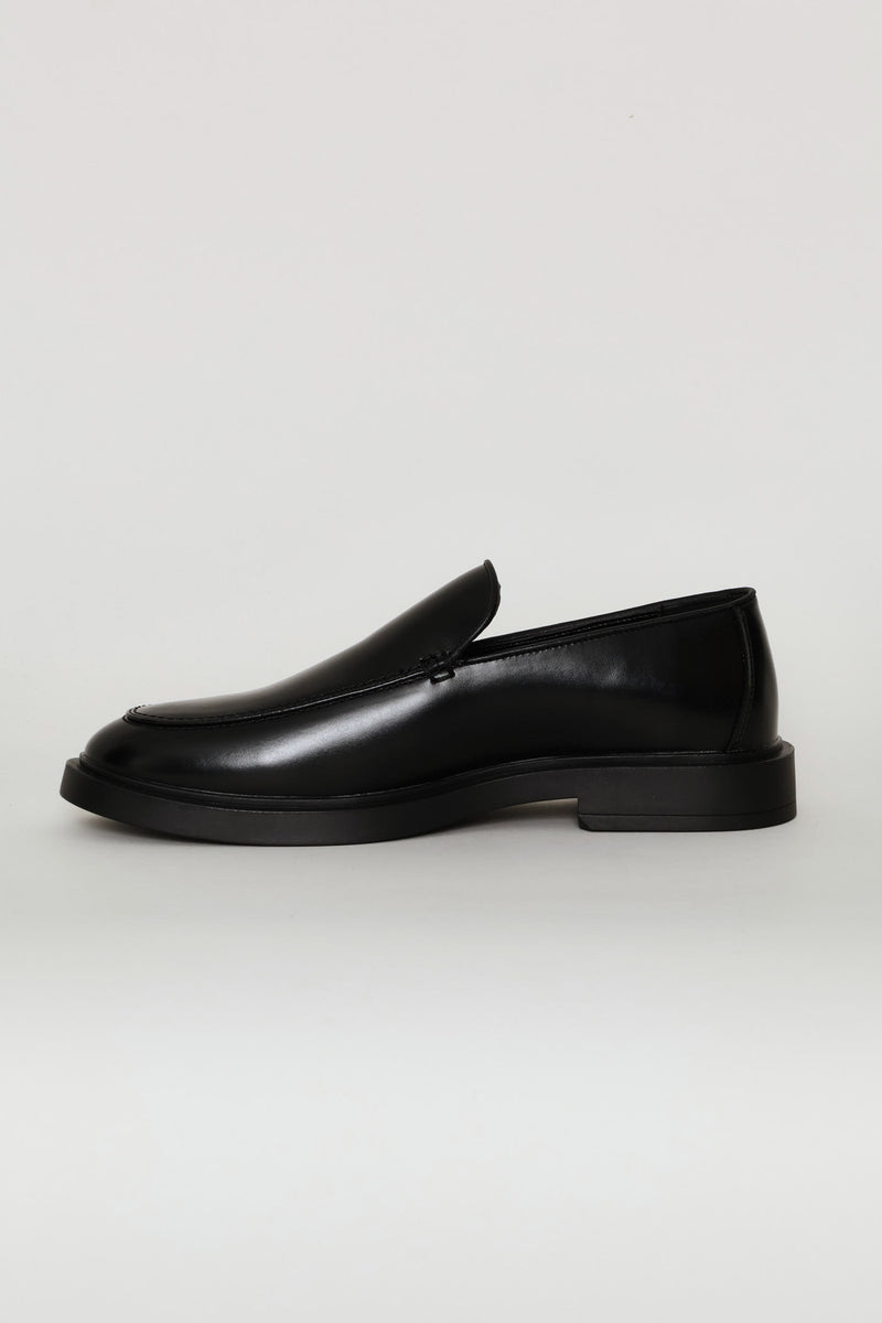 Slip On Plain Upper Loafer - Black