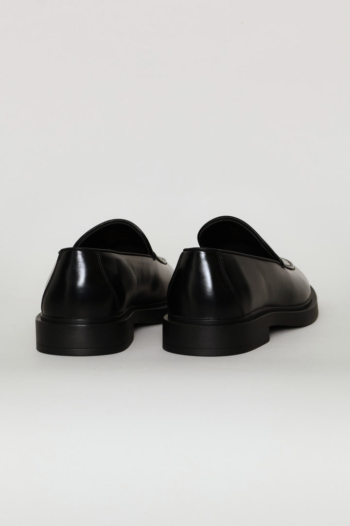 Slip On Plain Upper Loafer - Black