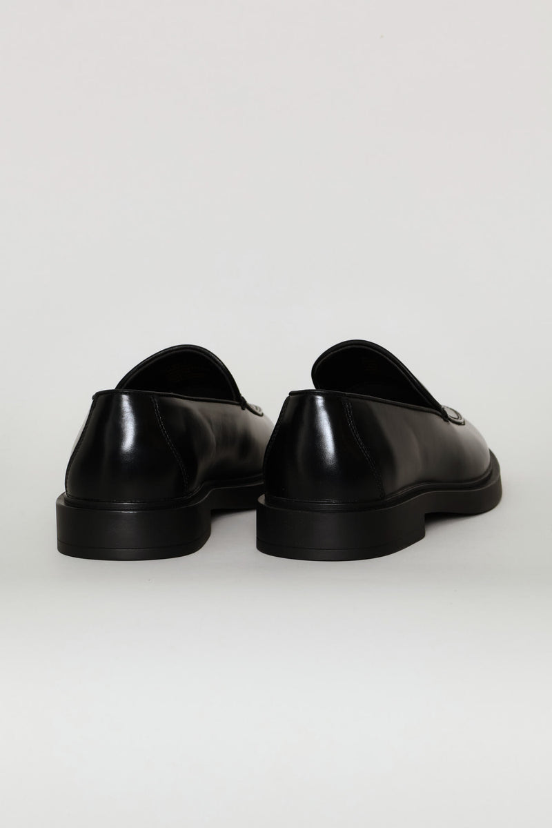 Slip On Plain Upper Loafer - Black