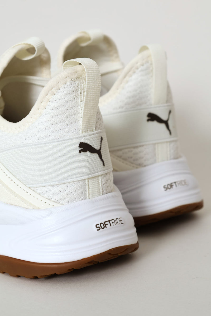 Softride Bella Cheetah Sneaker - White