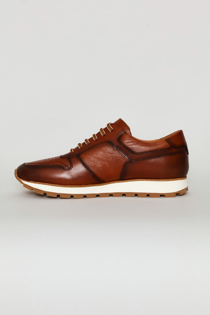 Channing Leather Casual Shoe - Brown
