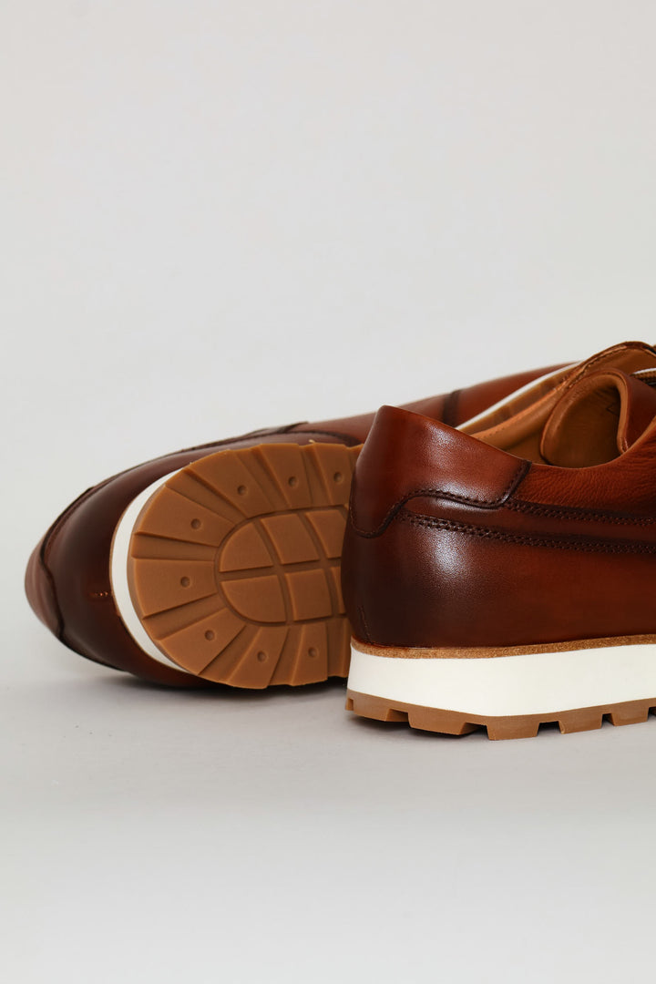 Channing Leather Casual Shoe - Brown