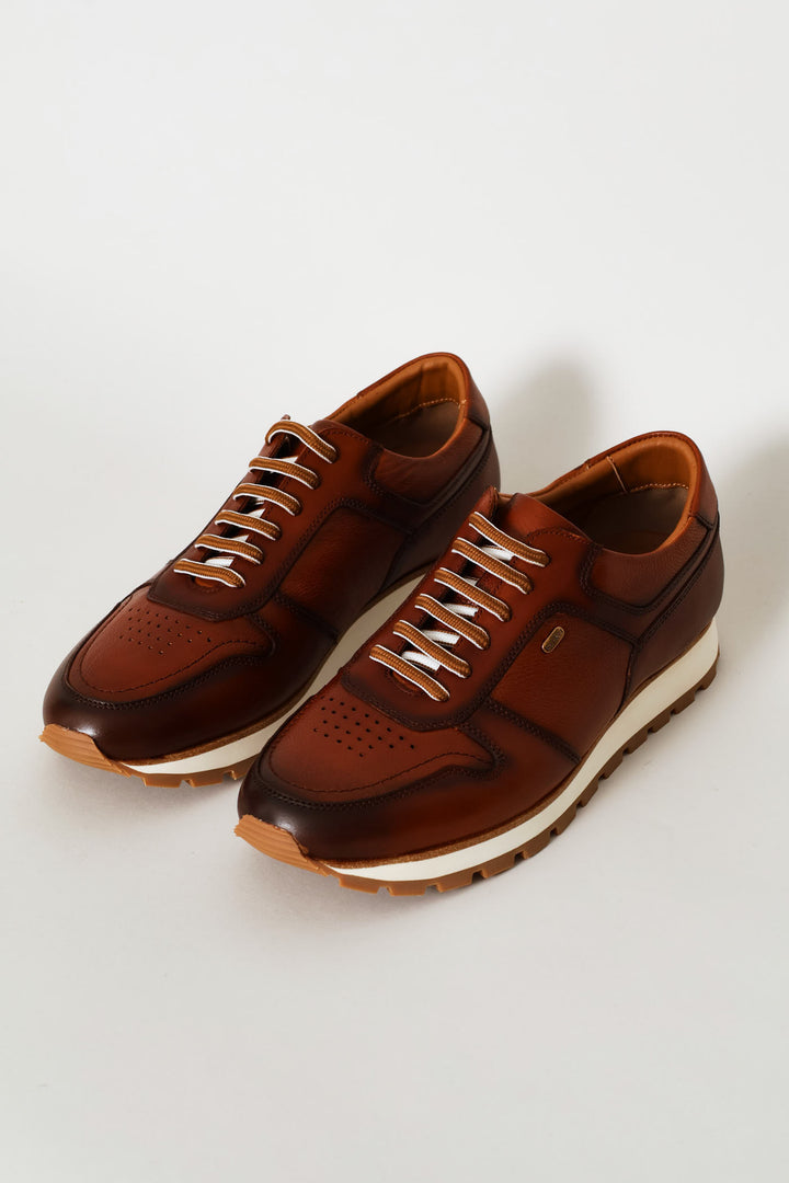 Channing Leather Casual Shoe - Brown