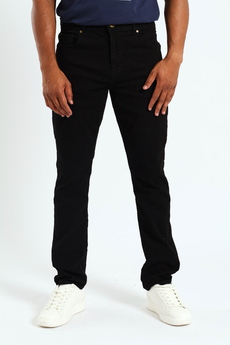 Slim Fit Denim Jeans - Black