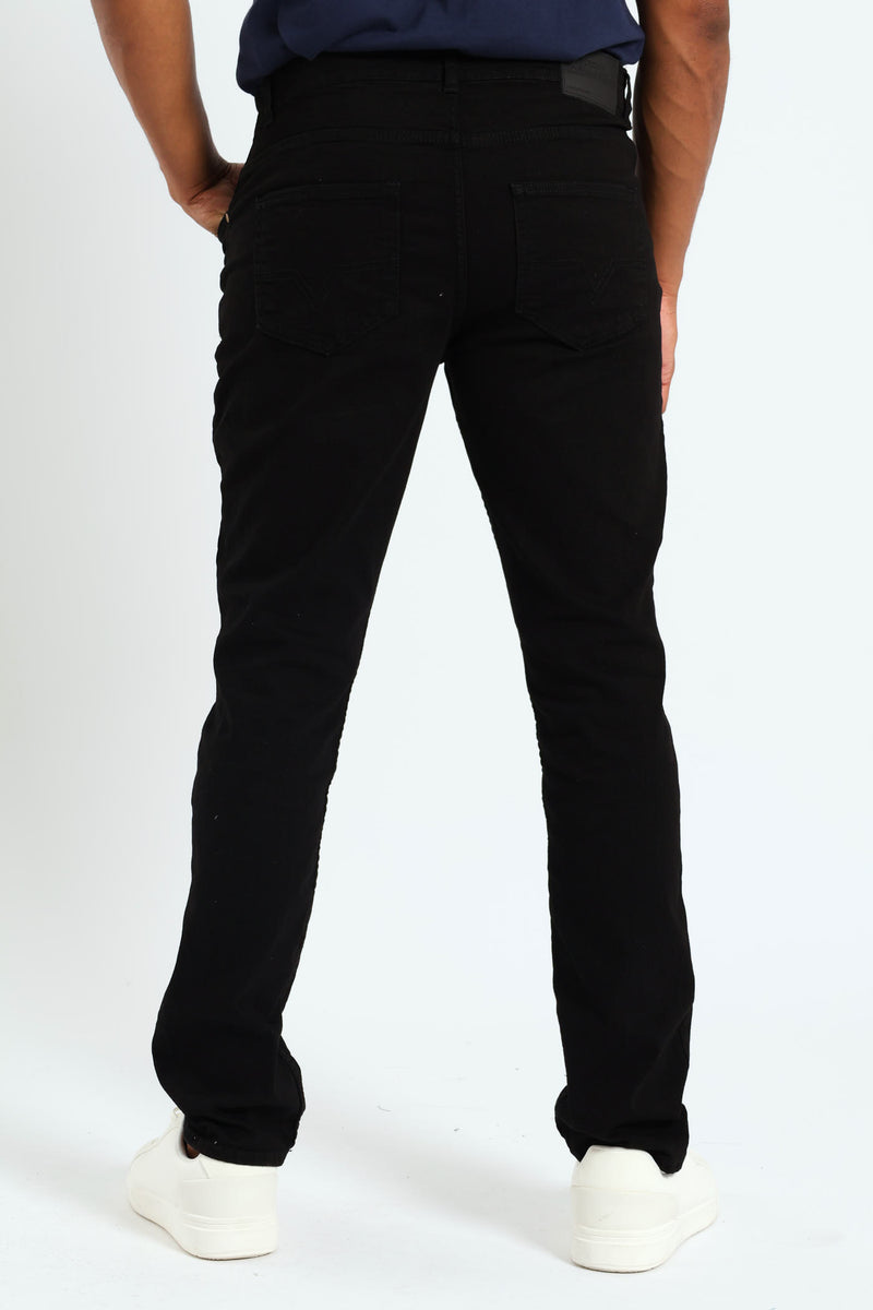Slim Fit Denim Jeans - Black