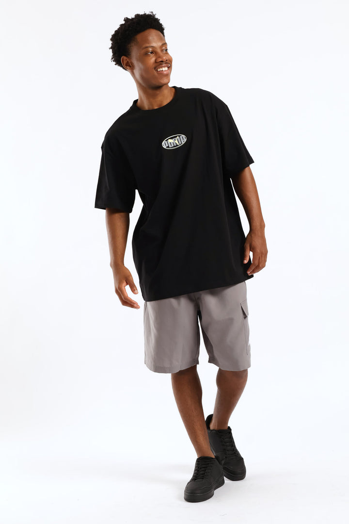 Essential Logo Lab Relaxed Execution Tee - Black