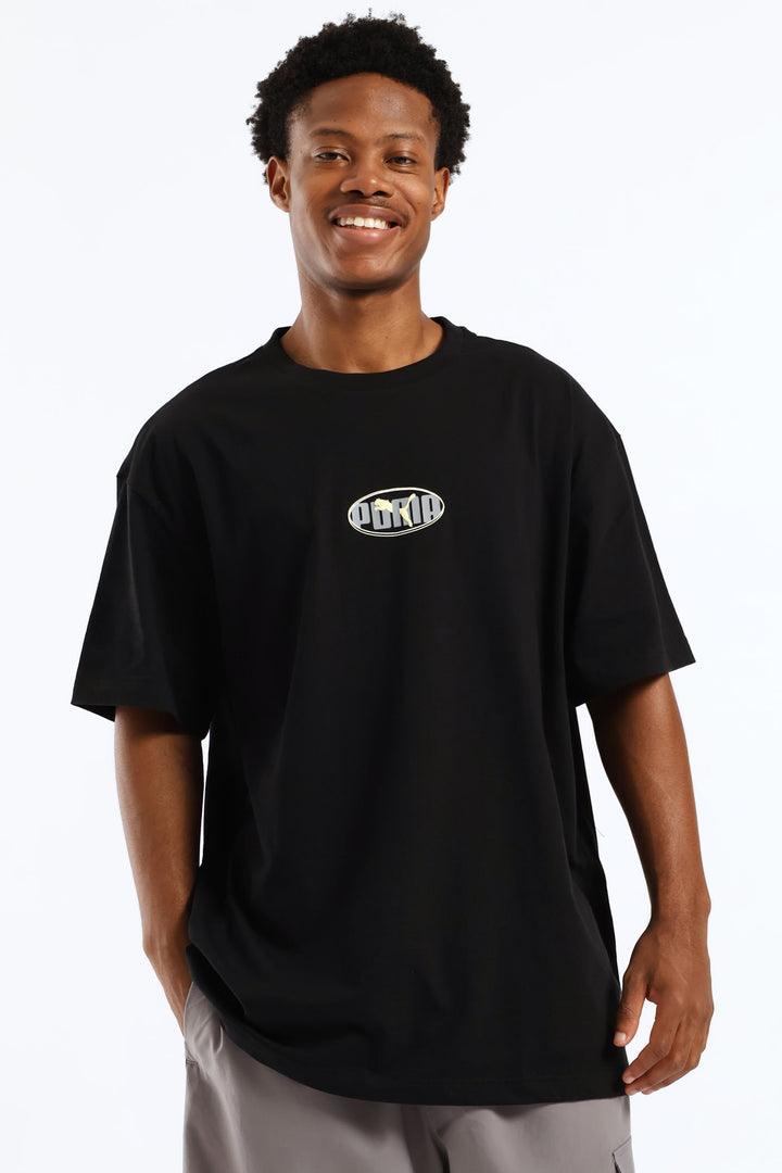 Essential Logo Lab Relaxed Execution Tee - Black