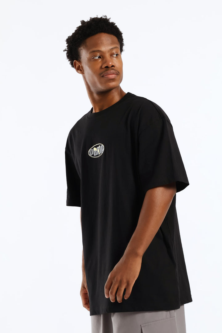 Essential Logo Lab Relaxed Execution Tee - Black