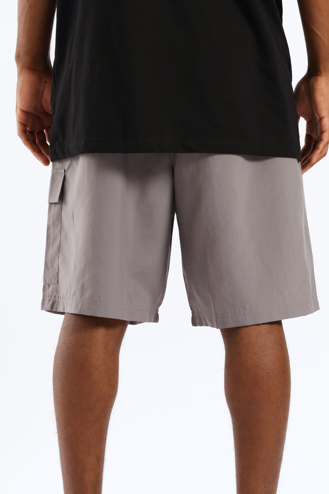 Essential No. 1 Logo 9" Woven Cargo Shorts - Medium Grey