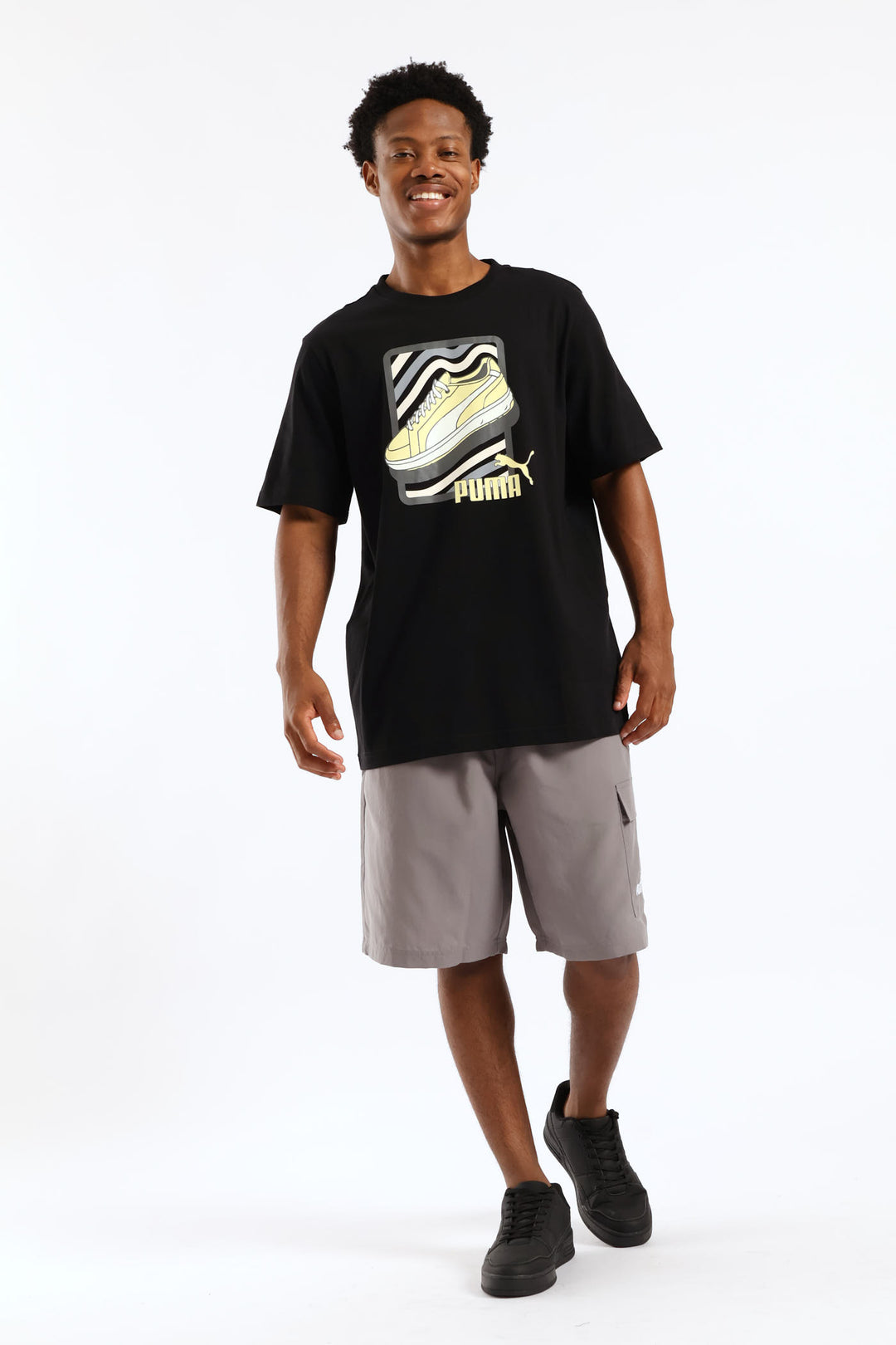 Sneaker Graphic Tee - Black