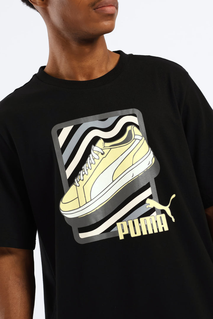 Sneaker Graphic Tee - Black