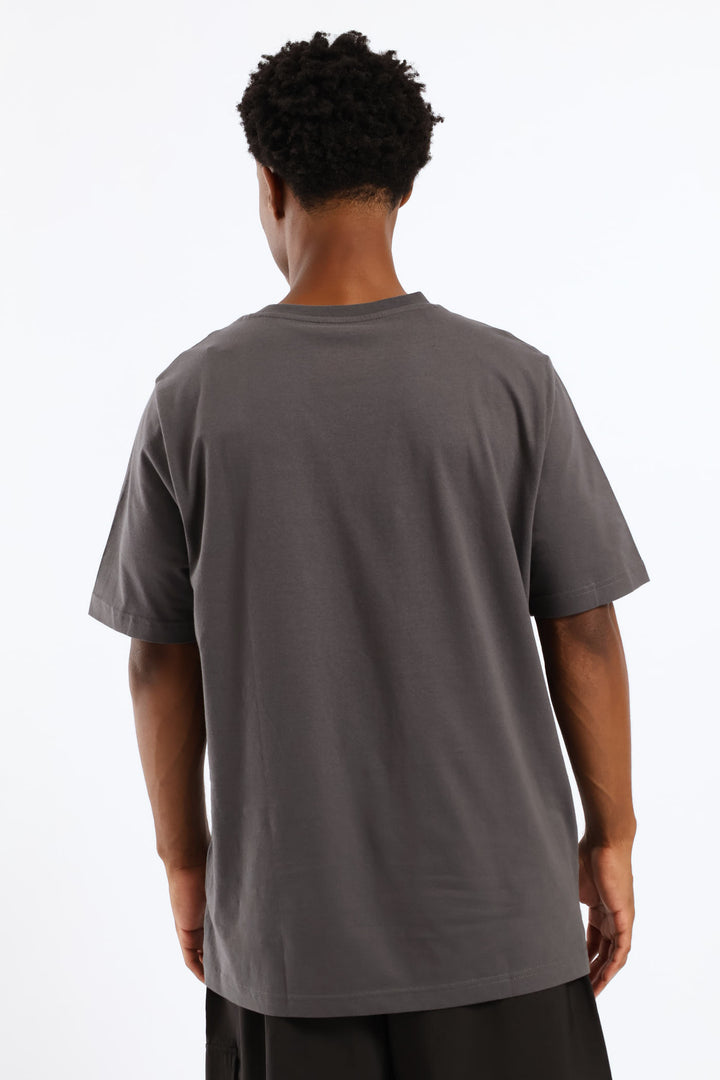 Essential Two Color No. 1 Logo Tee - Grey