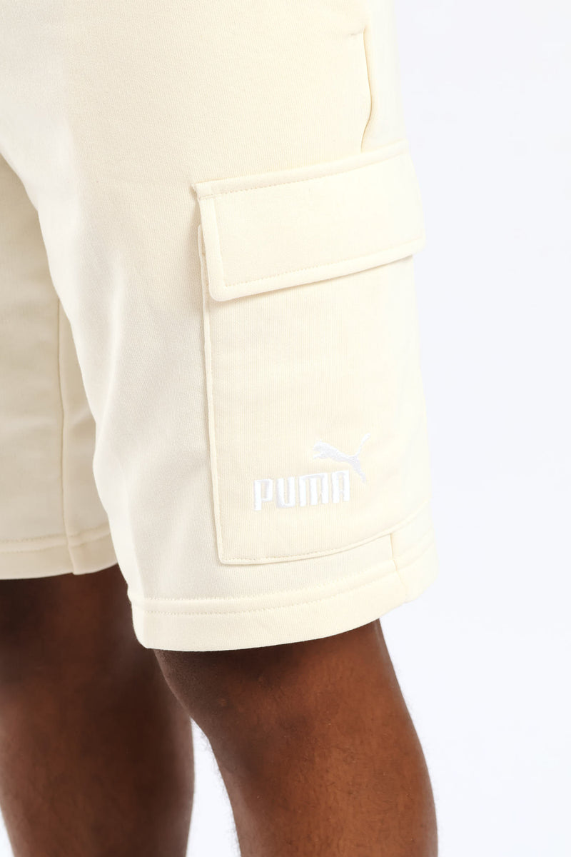 Essential No. 1 Logo 10” Cargo Shorts - Off White