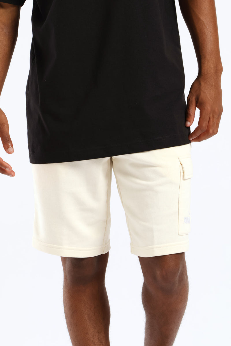 Essential No. 1 Logo 10” Cargo Shorts - Off White
