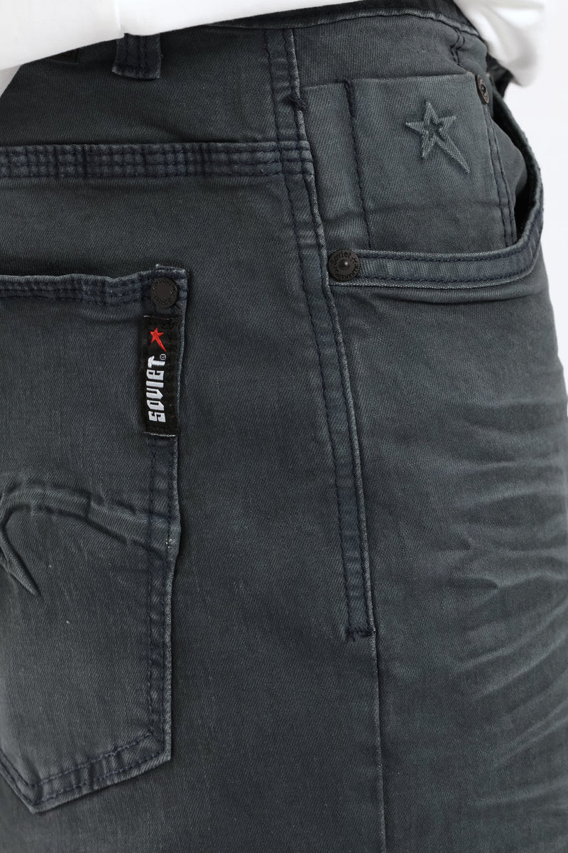 Soviet Terminator Straight Denim - Petrol