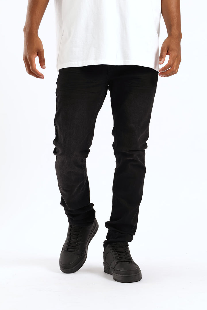 Soviet Terminator Skinny Denim - Black/Black