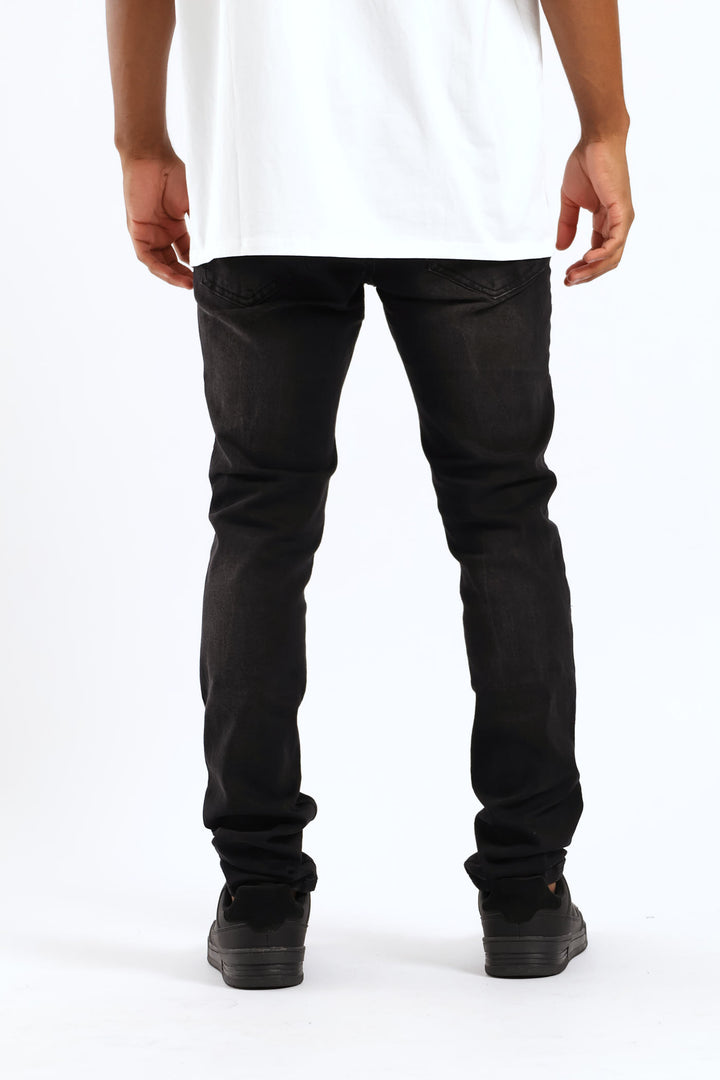 Soviet Terminator Skinny Denim - Black/Black