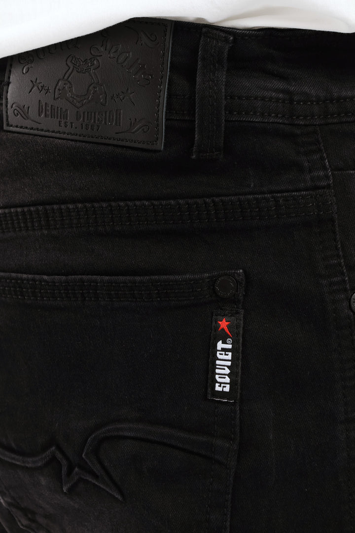 Soviet Terminator Skinny Denim - Black/Black