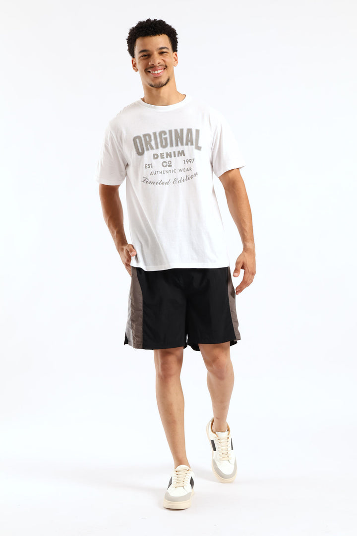 Original Basic Print Tee - White