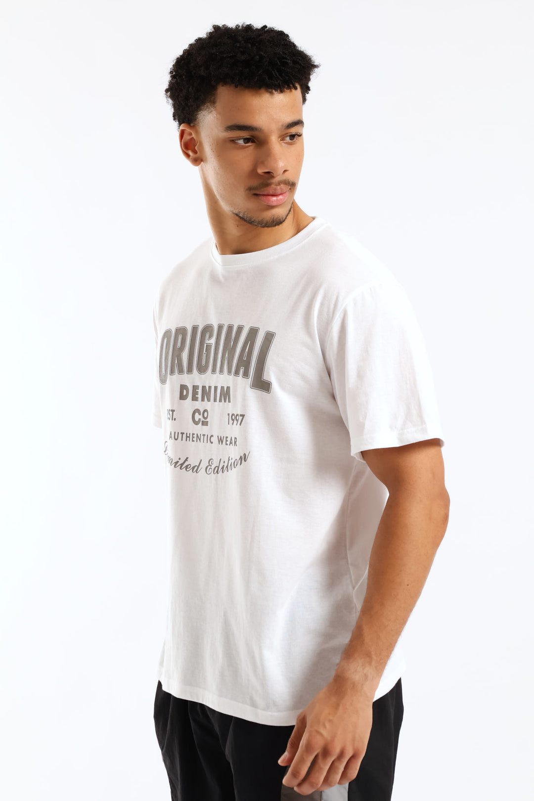 Original Basic Print Tee - White