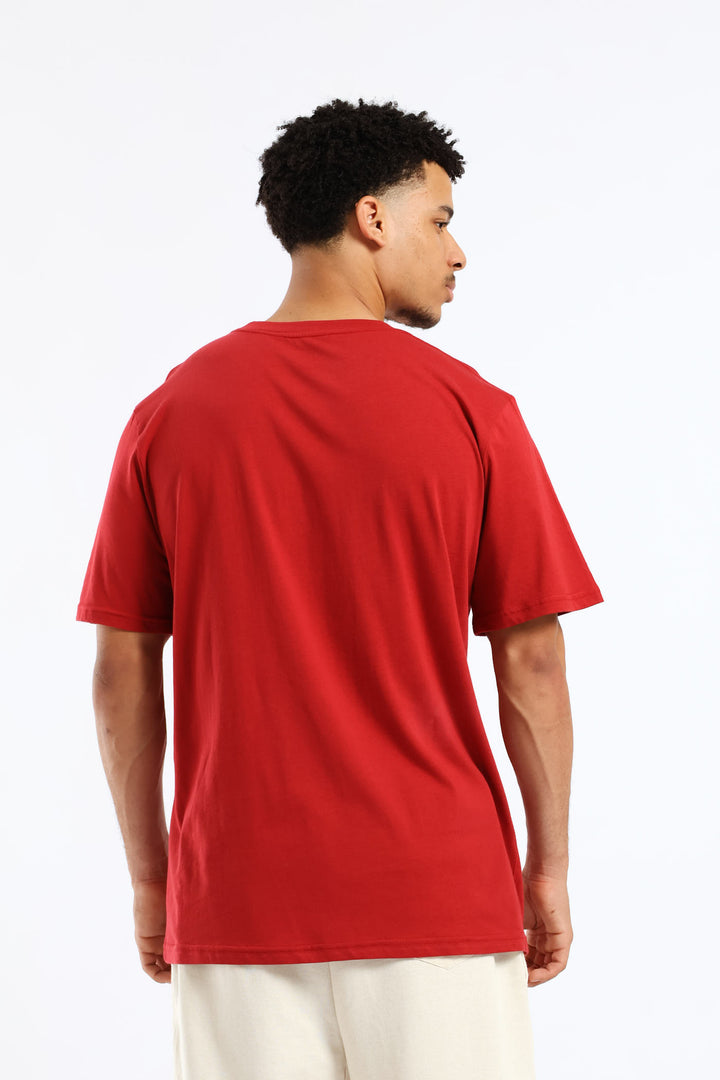 Money Tee - Dark Red
