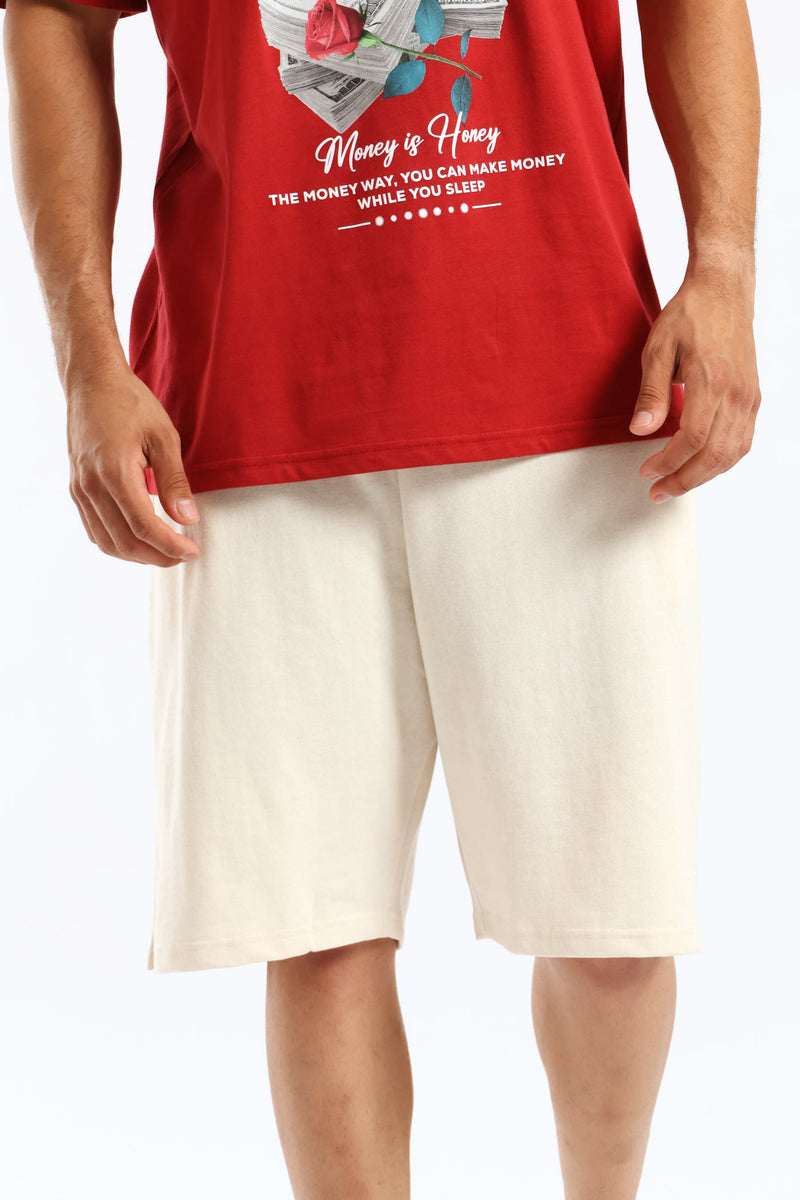 Fleece Shorts - Stone