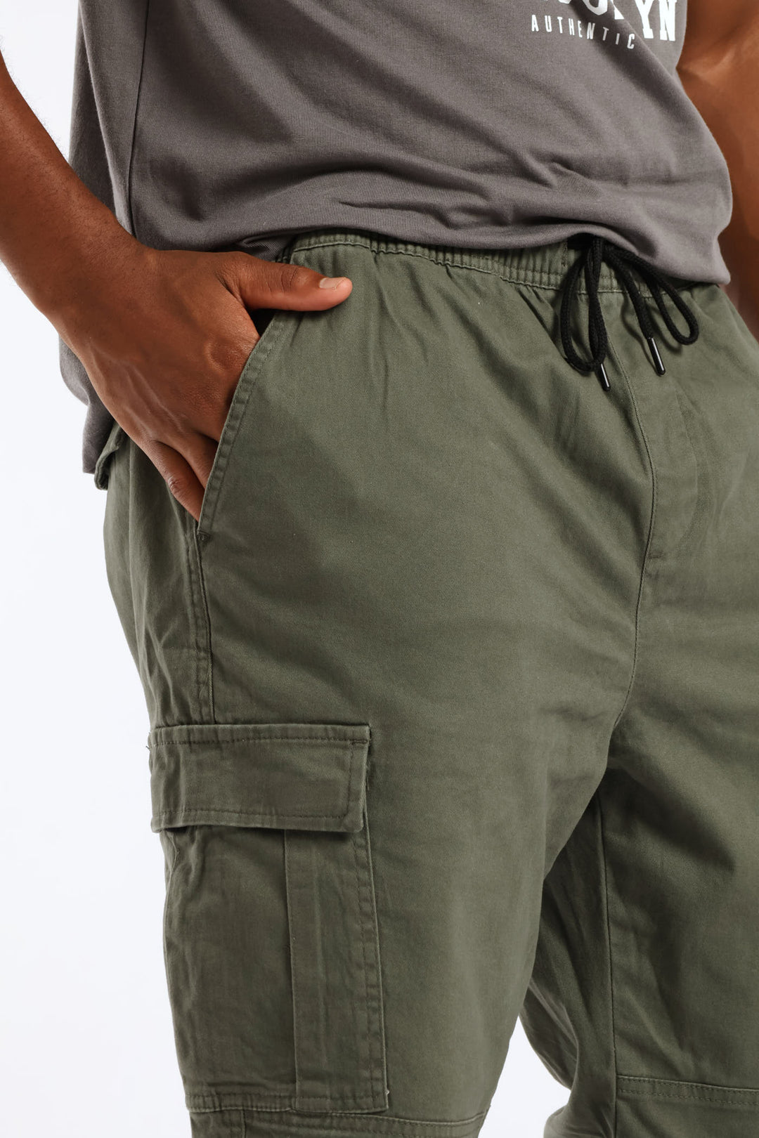 Basic Cargo Jogger - Olive