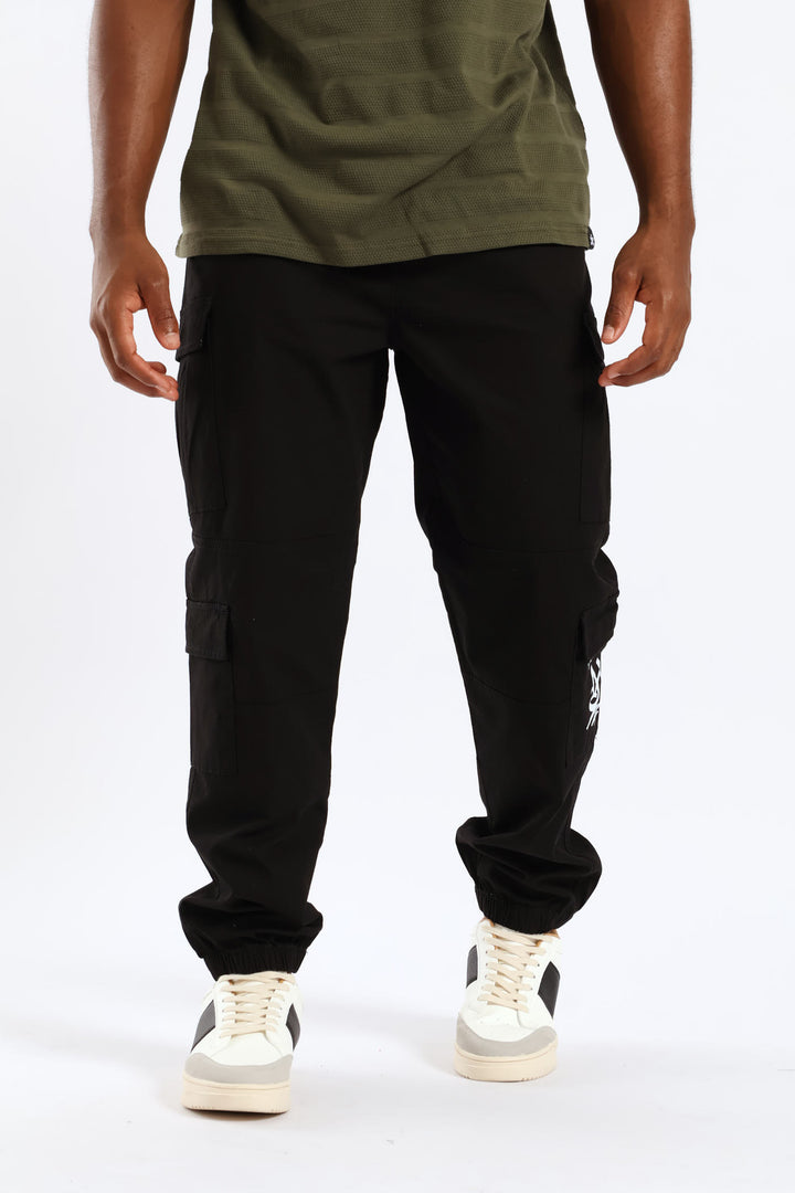 Ripstop Cargo Jogger - Black