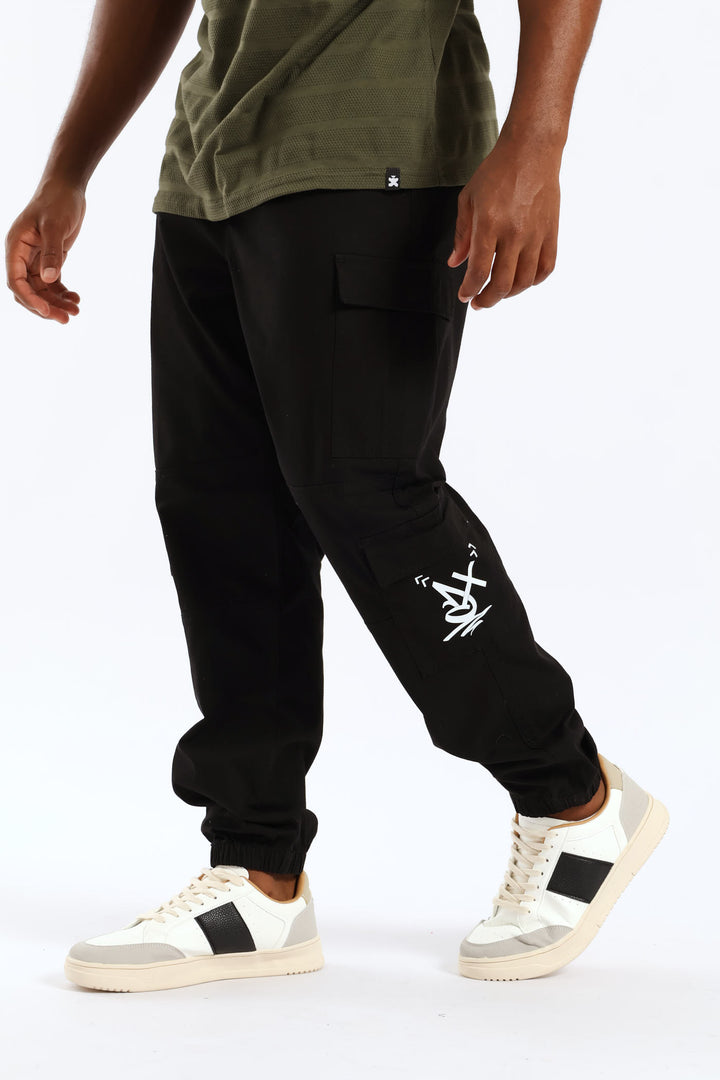 Ripstop Cargo Jogger - Black