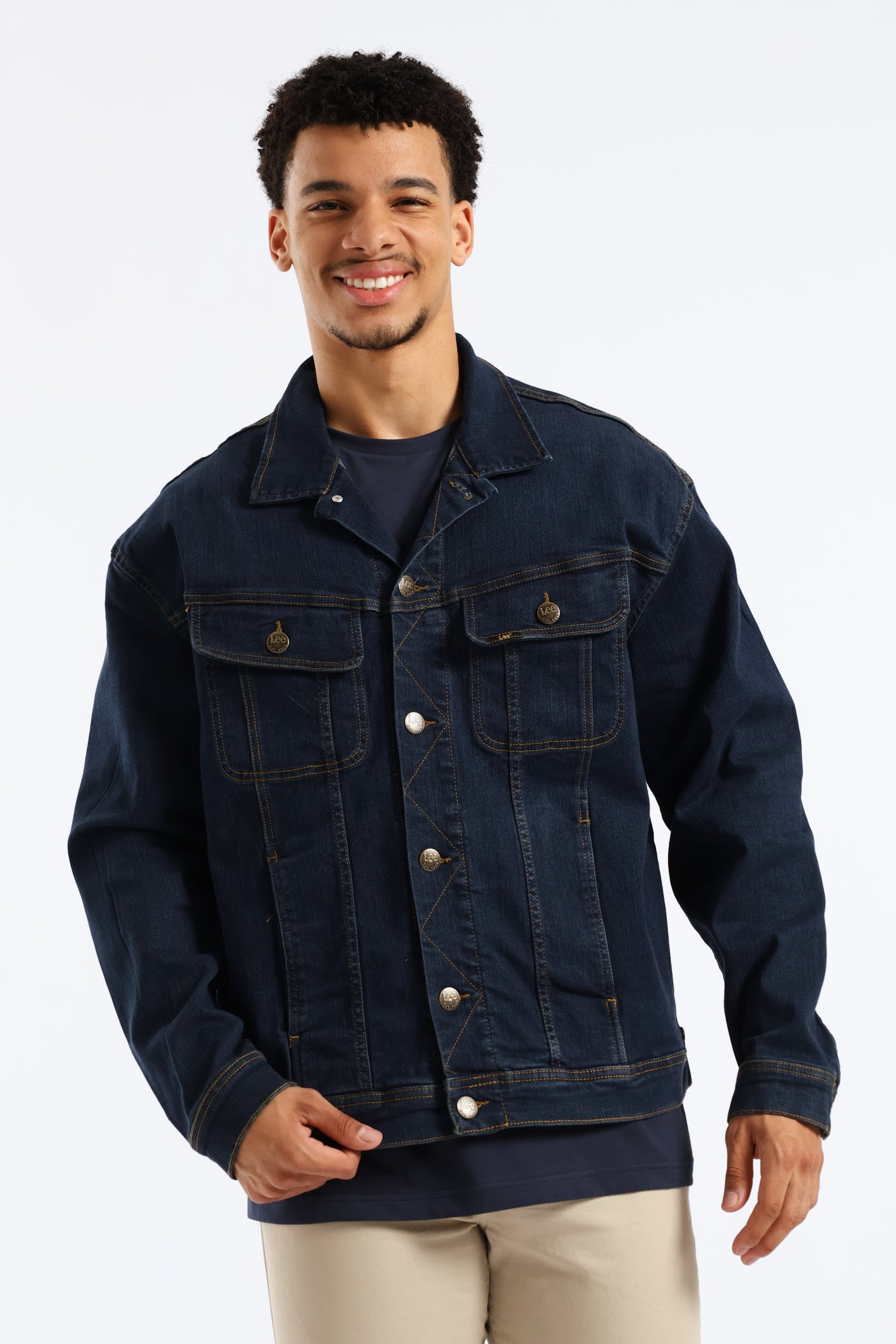 Mens Rider Denim Jacket - Dark Indigo – Edgars