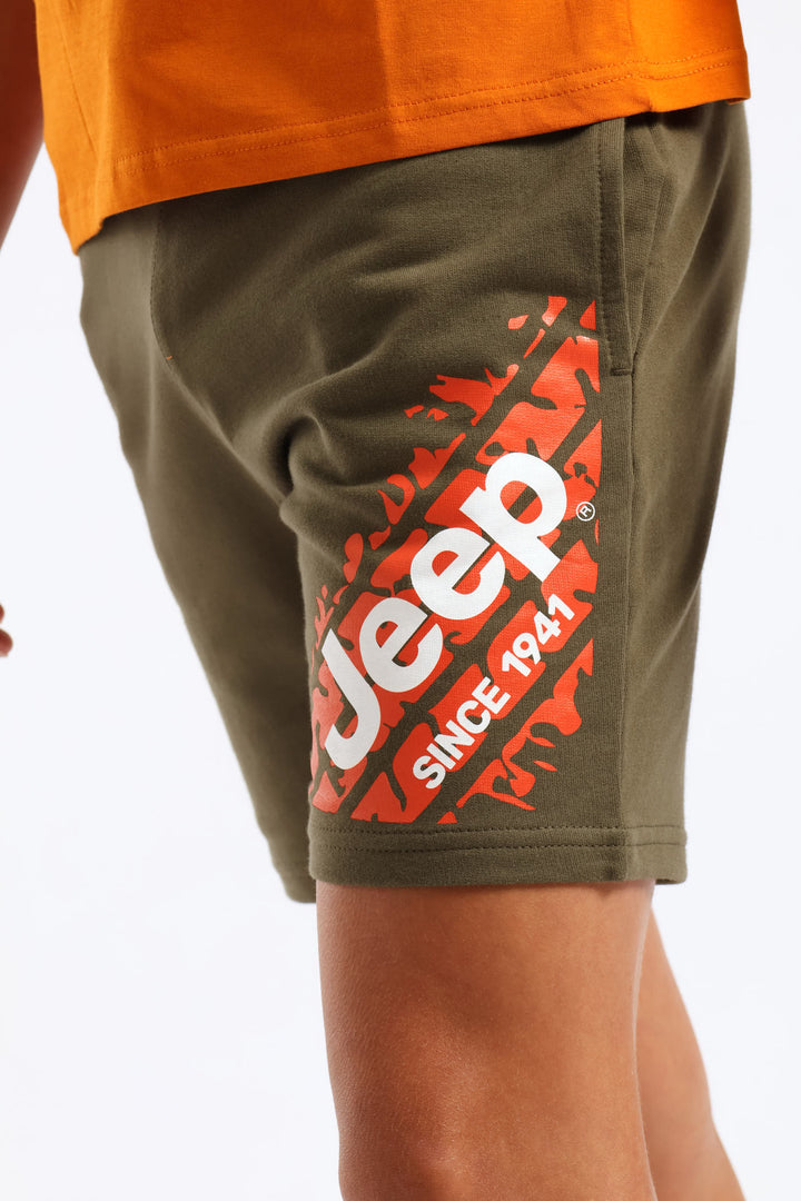 Boys Fleece Short - Fatigue