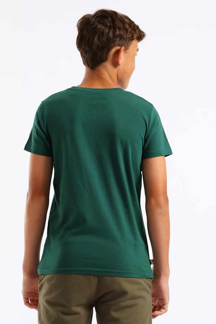 Boys Icon Car Tee - Green