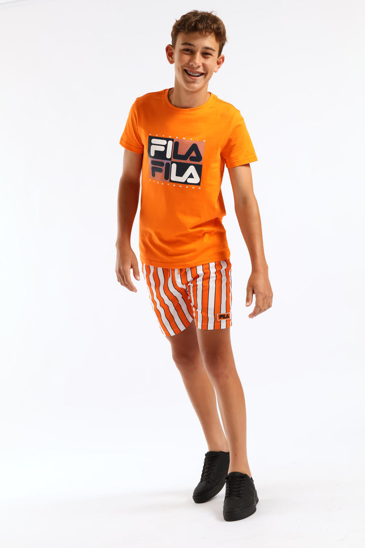 Boys Lando T-Shirt - Orange