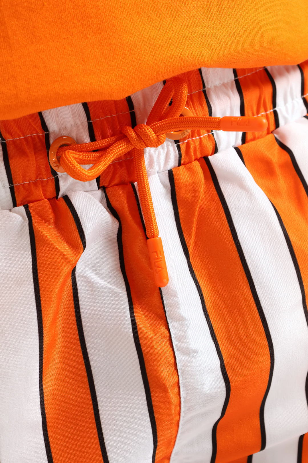 Boys Stripe Gino Shorts - Orange