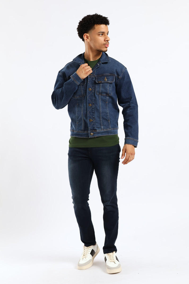 Rider Denim Jacket - Mid Wash