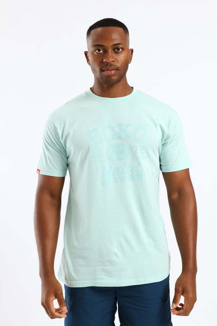Tonal Chest Print Tee - Mint