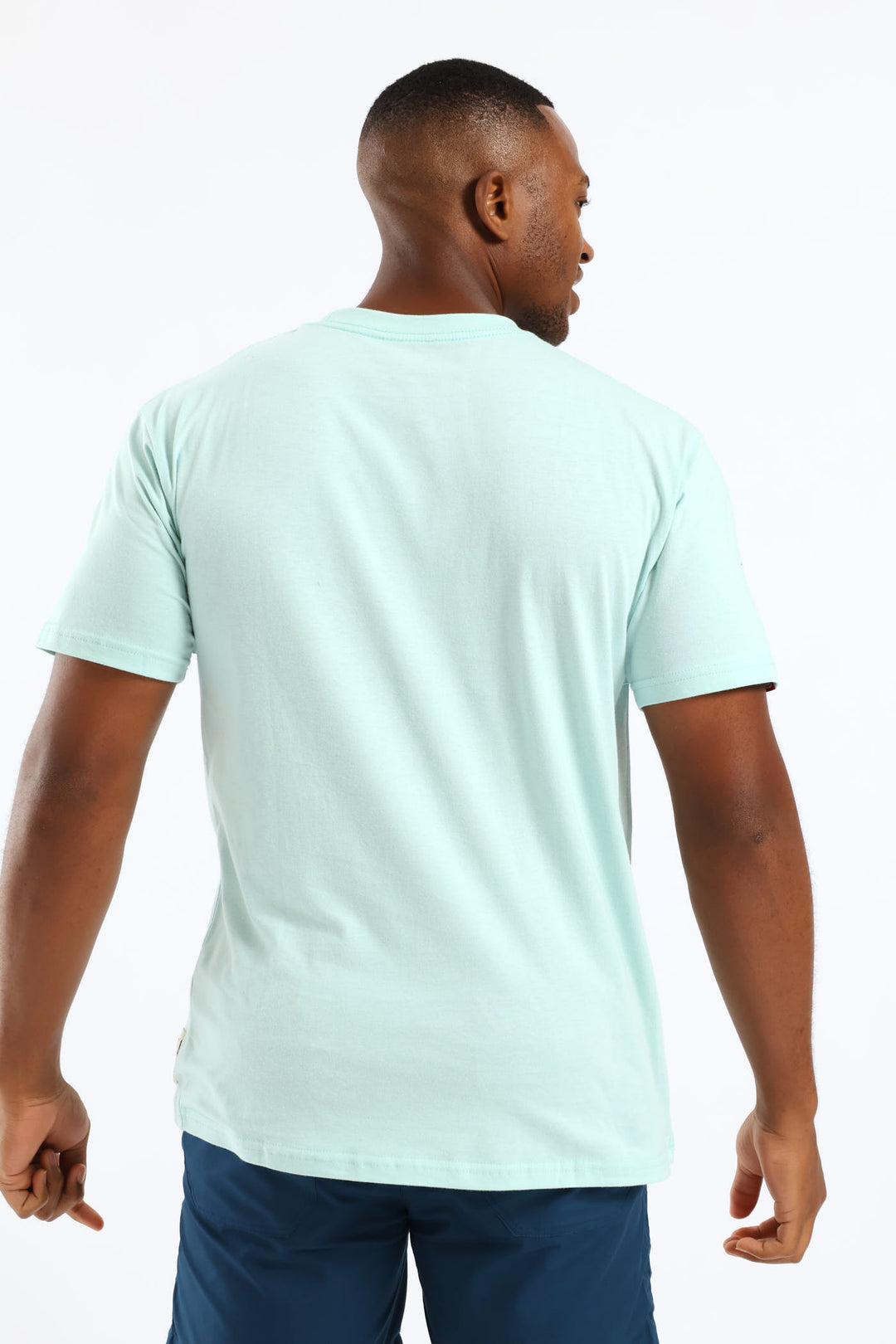 Tonal Chest Print Tee - Mint