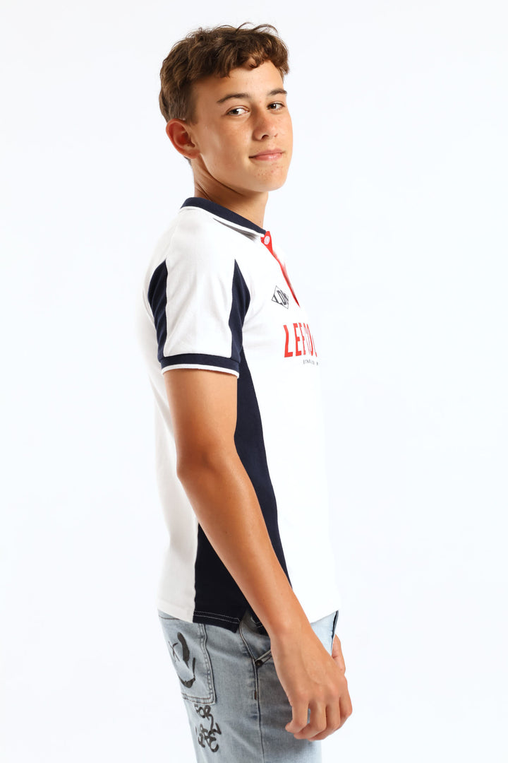 Boys Akia Golfer - White