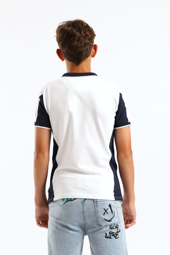 Boys Akia Golfer - White