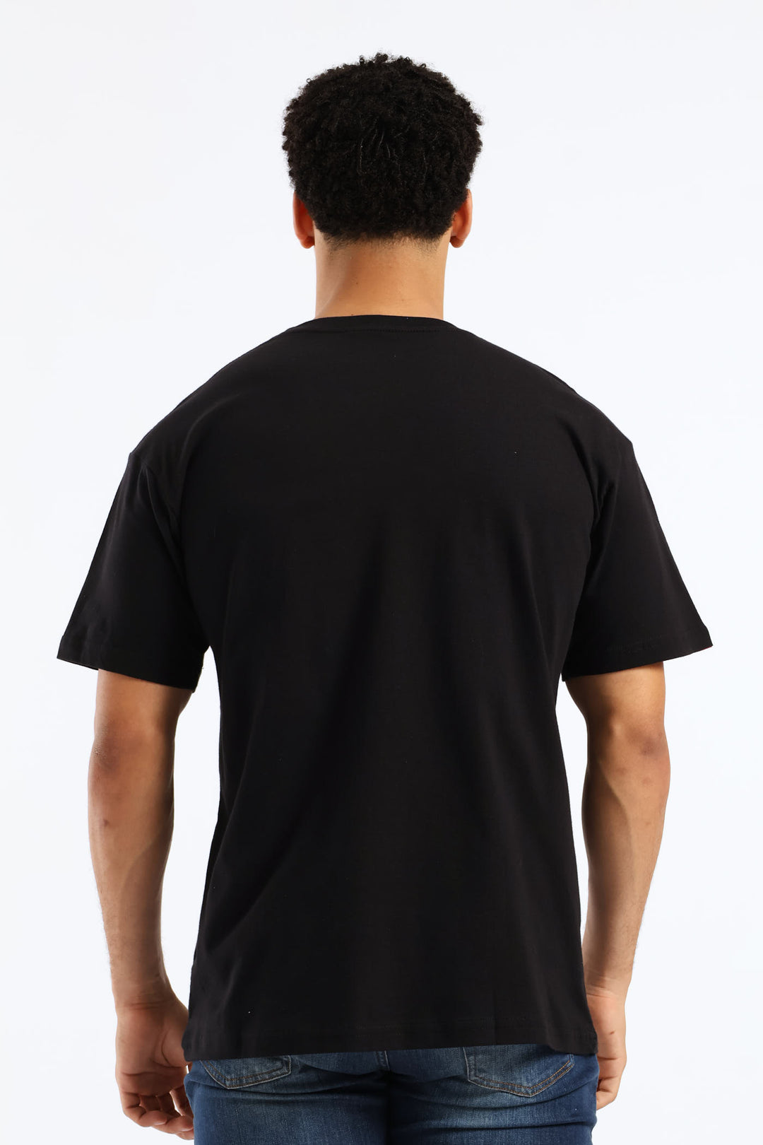 Rhino Chest Script Tee - Black