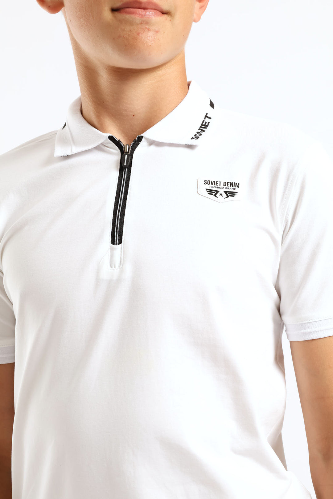 Boys Asura Zip Golfer - White