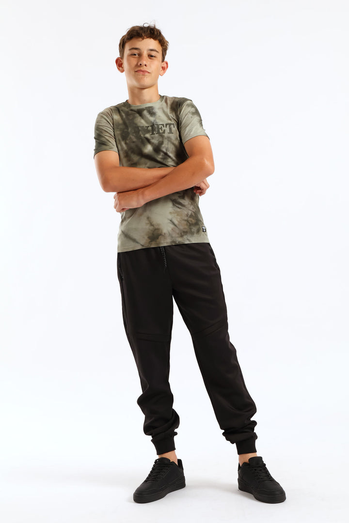 Boys Chill Track Pant - Black