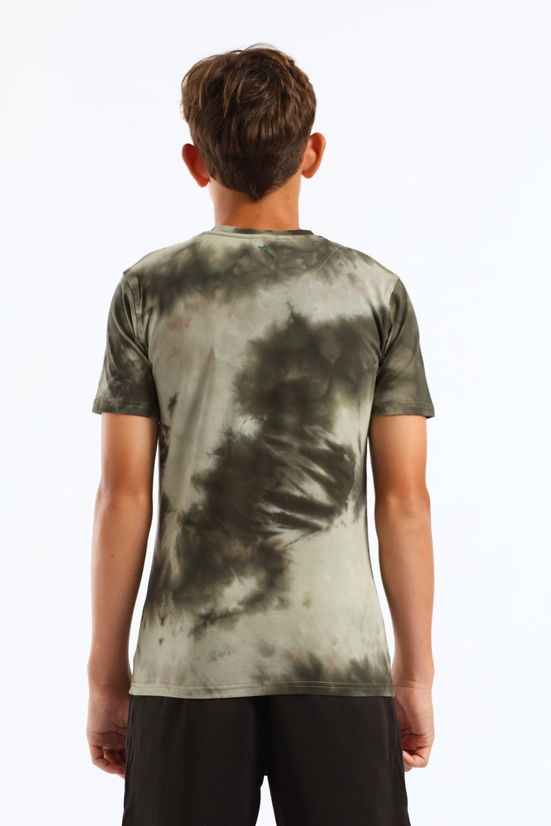 Boys Vast Tie Dye T-Shirt - Sage
