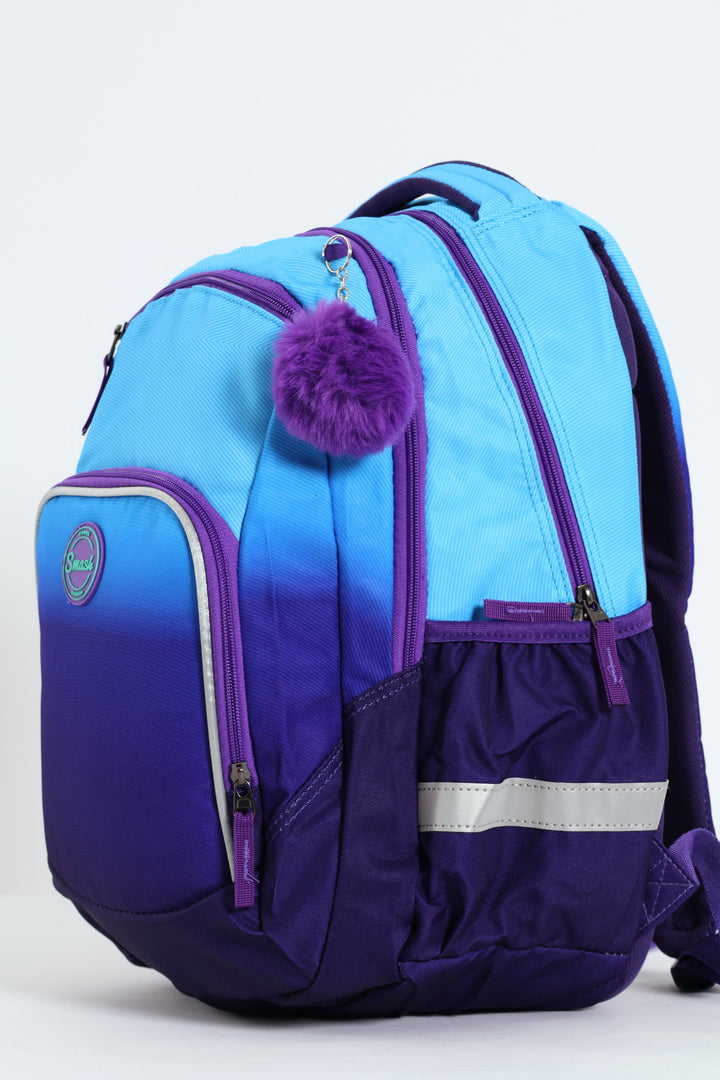 Smash Ombre Orthopeadic School Backpack - Blue