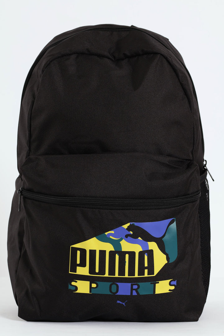 Phase Sports Print Backpack - Black
