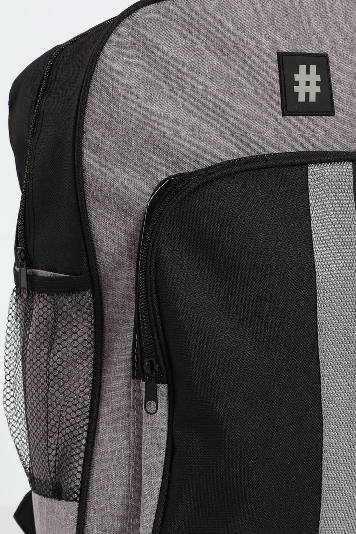 Hashtag Boys Fashion School Backpack - Black